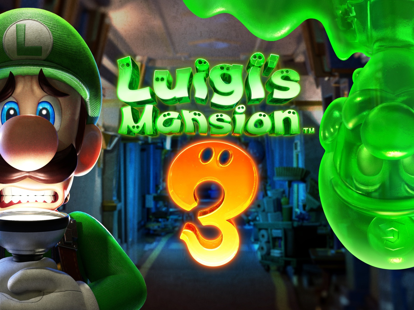 Постер видеоигры Luigi's Mansion 3, 2019