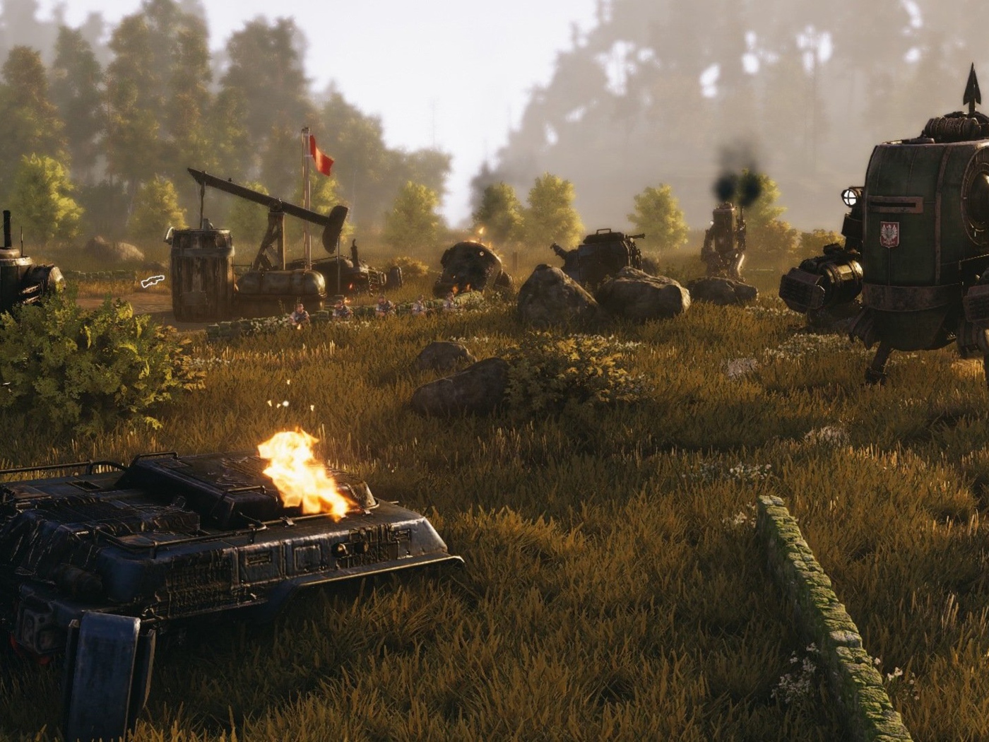 Скриншот видеоигры игры Iron Harvest, 2019 года