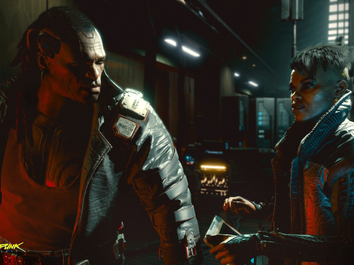 Скриншот новой компьютерной игры Cyberpunk 2077