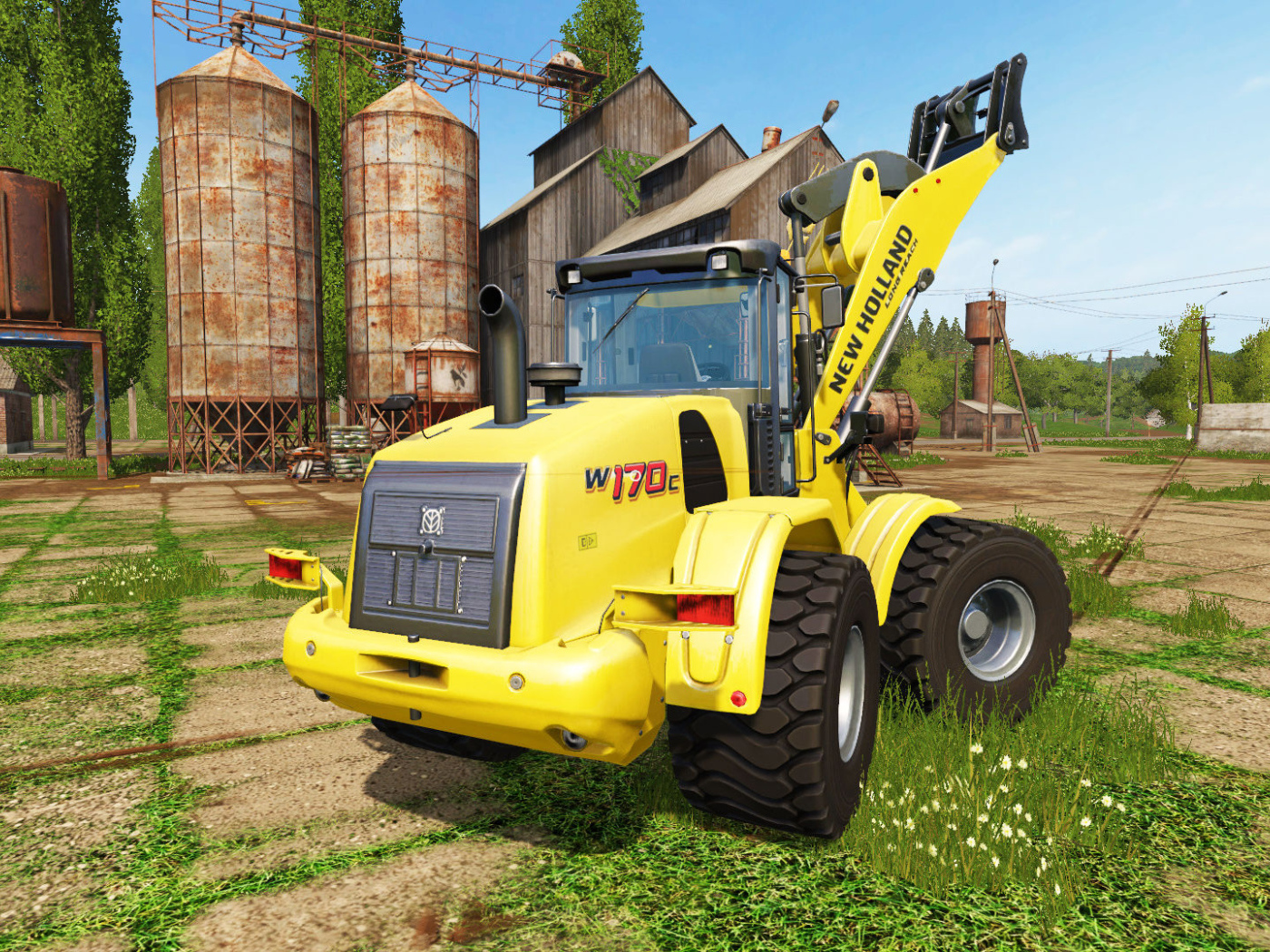 Колёсный фронтальный погрузчик New Holland W170C для видеоигры Farming Simulator 17