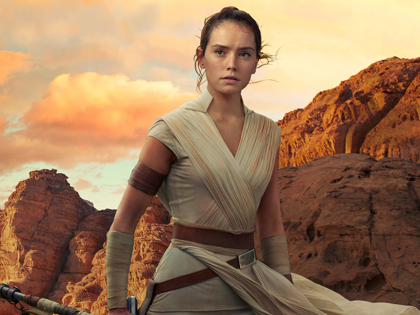 Актриса Дейзи Ридли в фильме Звёздные войны: Эпизод IX, 2019 года