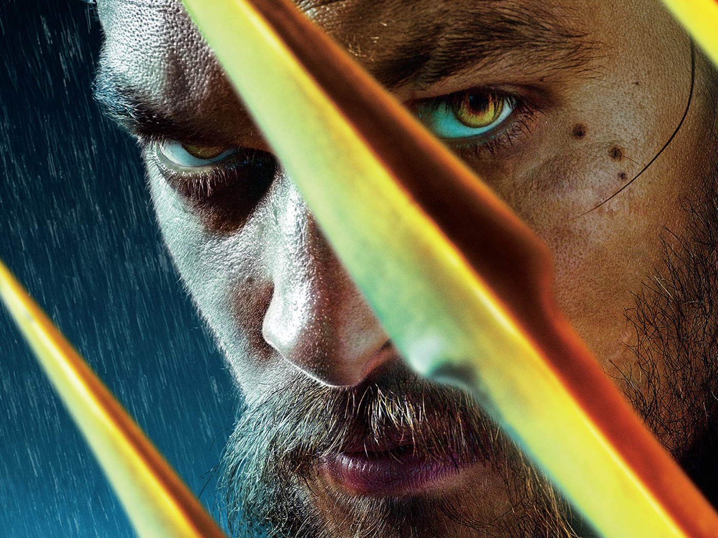 Супергерой Аквамен лицо крупным планом