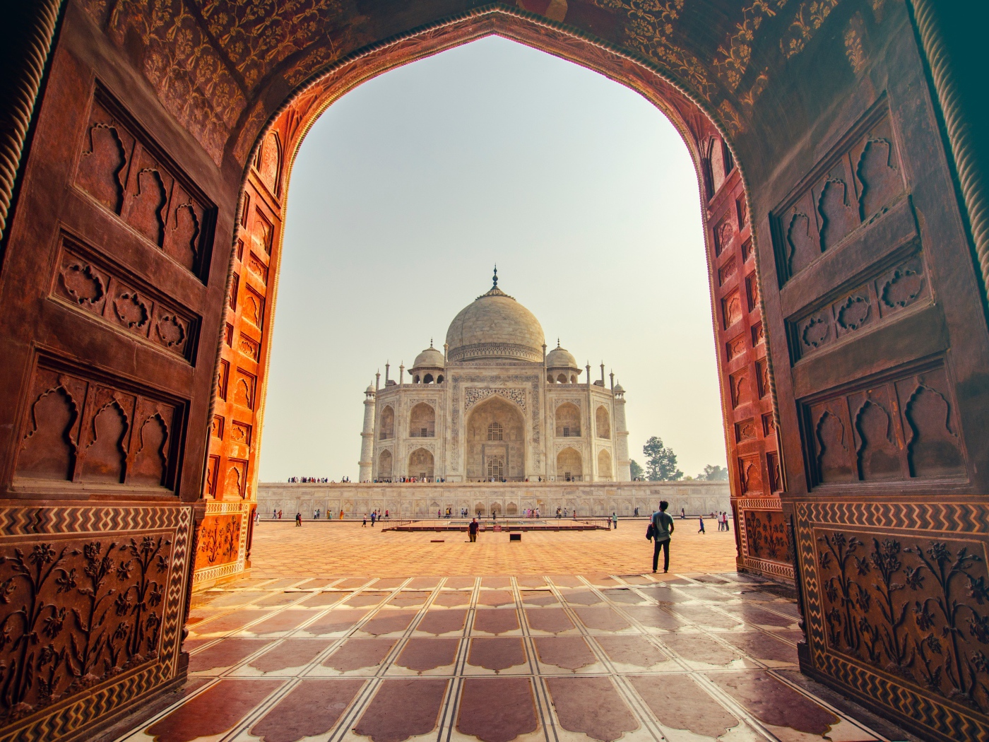 Красивый храм Тадж Махал. Индия