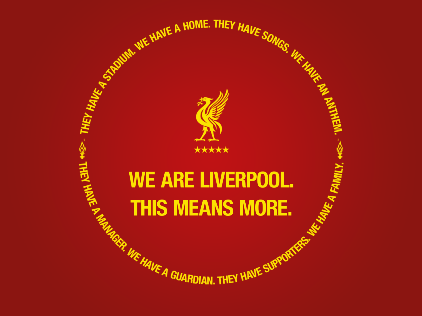 Логотип футбольного клуба Ливерпуль на красном фоне