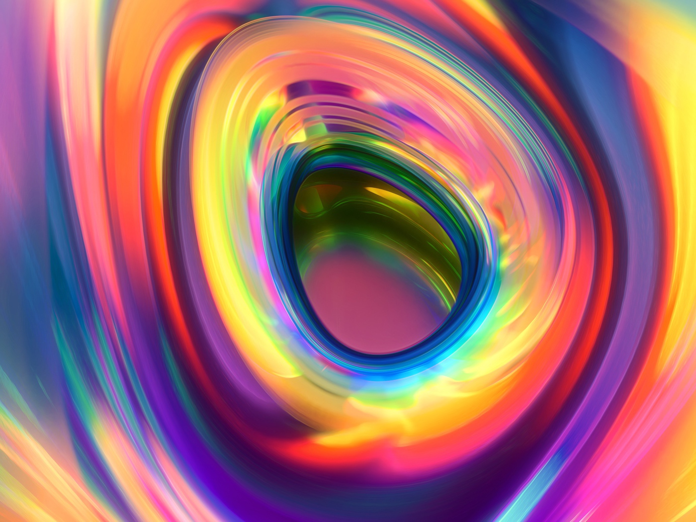Абстрактное углубление цвета радуги