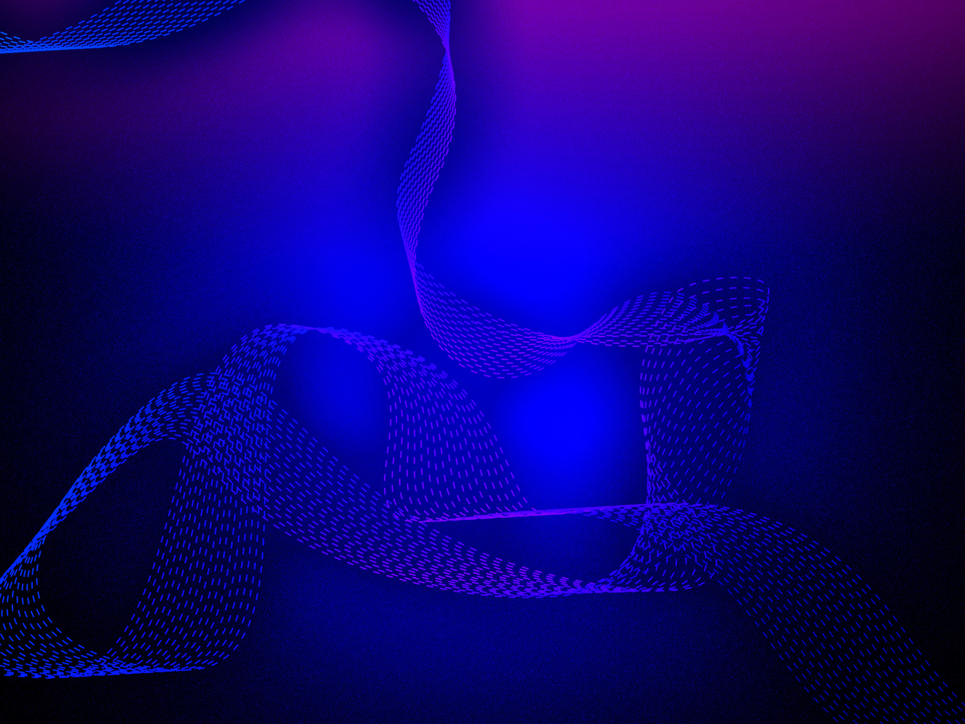 Abstract ribbon on purple background