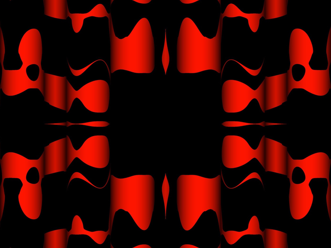 Черные и красные узоры крупным планом