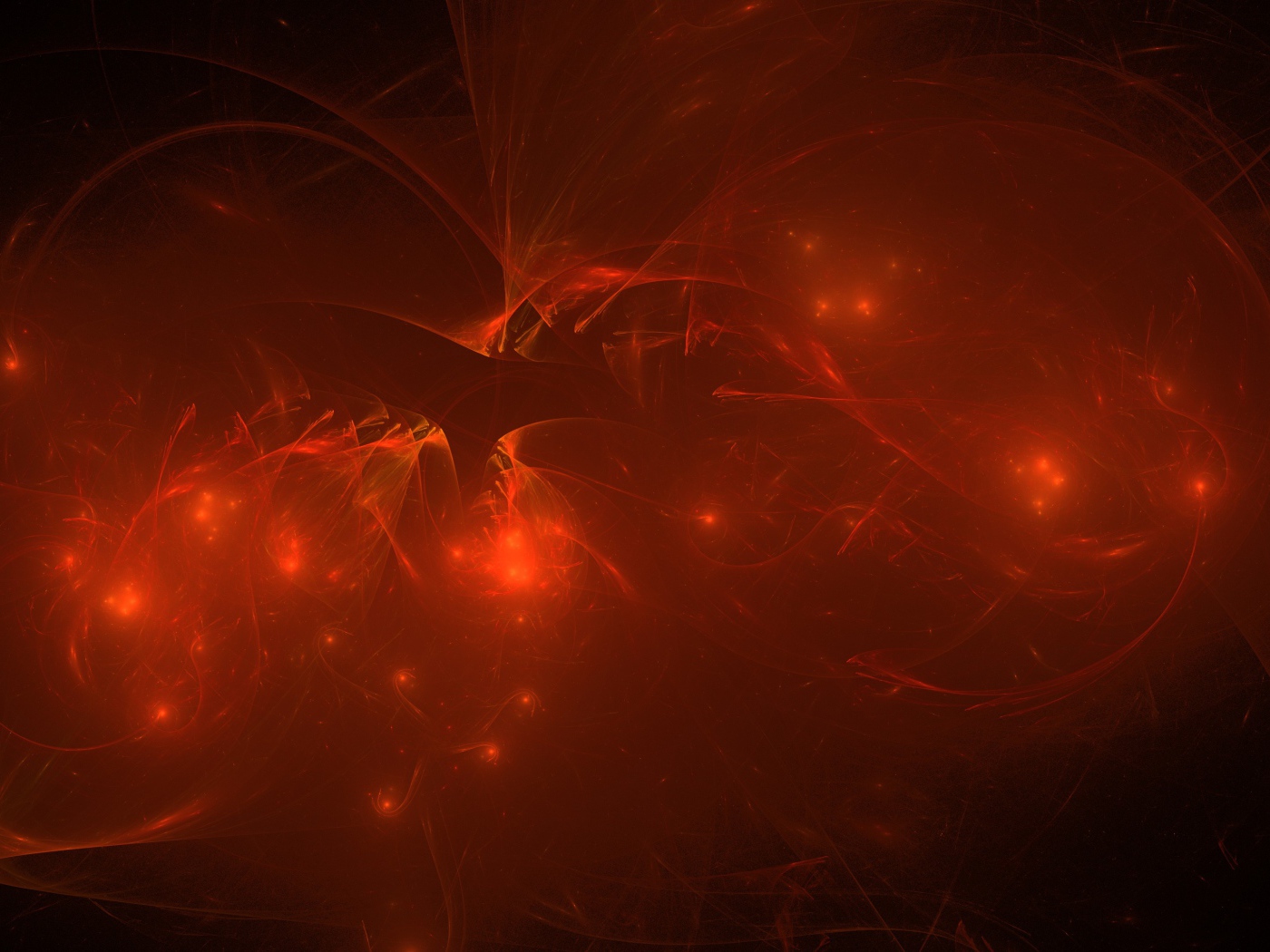 Яркие неоновые вспышки на красном абстрактном фоне