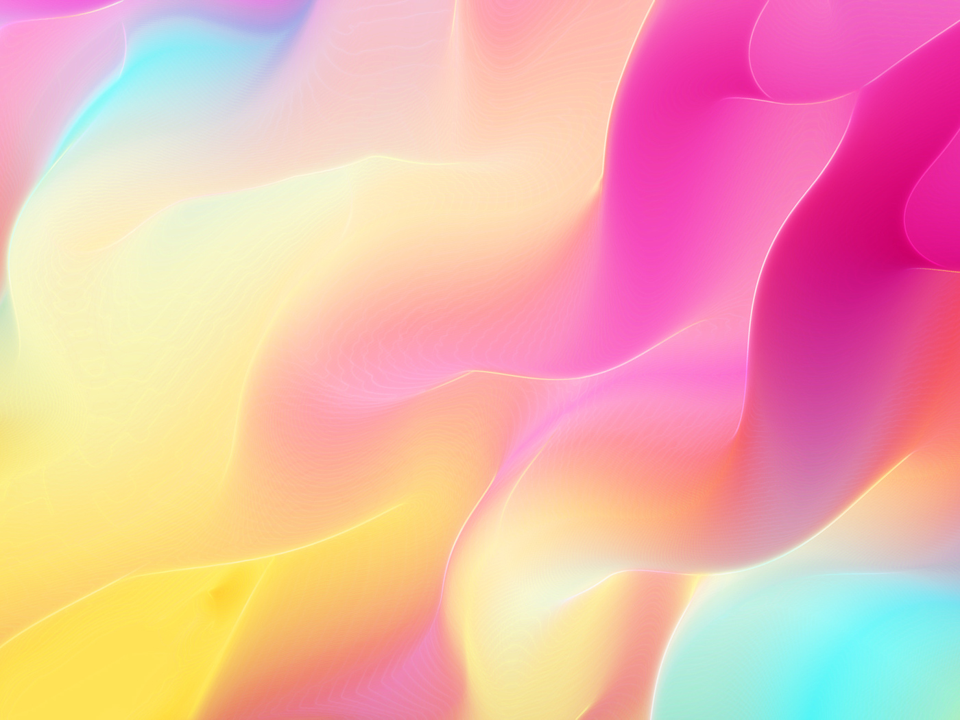 Разноцветные градиентные волны 