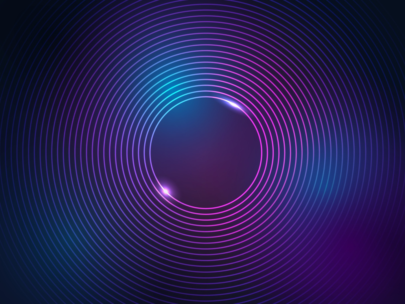 Неоновые сиреневые яркие круги 