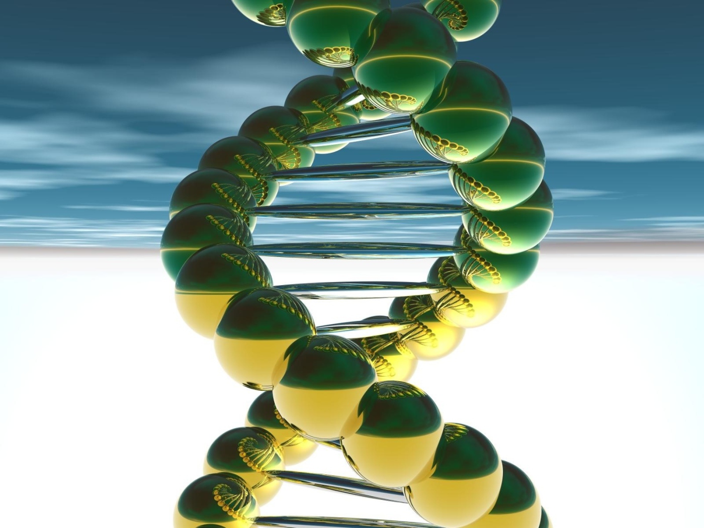 Спираль ДНК 3д графика