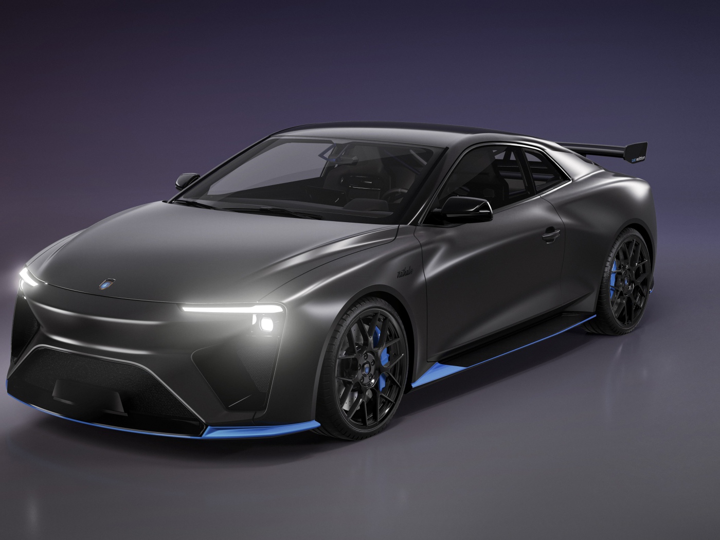 Автомобиль Gumpert RG Nathalie First Edition 2020 года на сером фоне