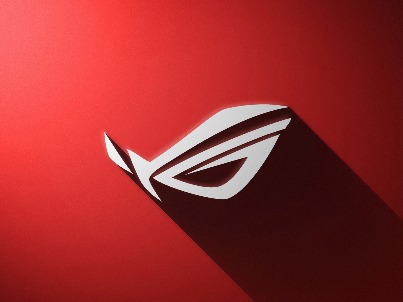 Логотип ASUS ROG  на красном фоне