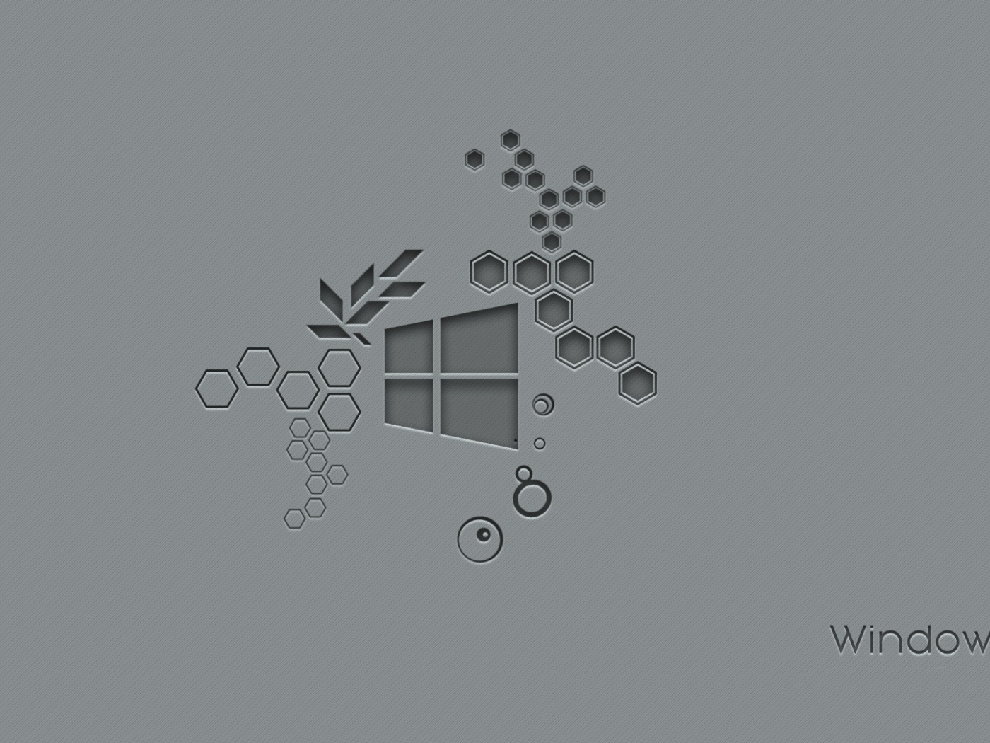 Значок Windows 10 на сером фоне 