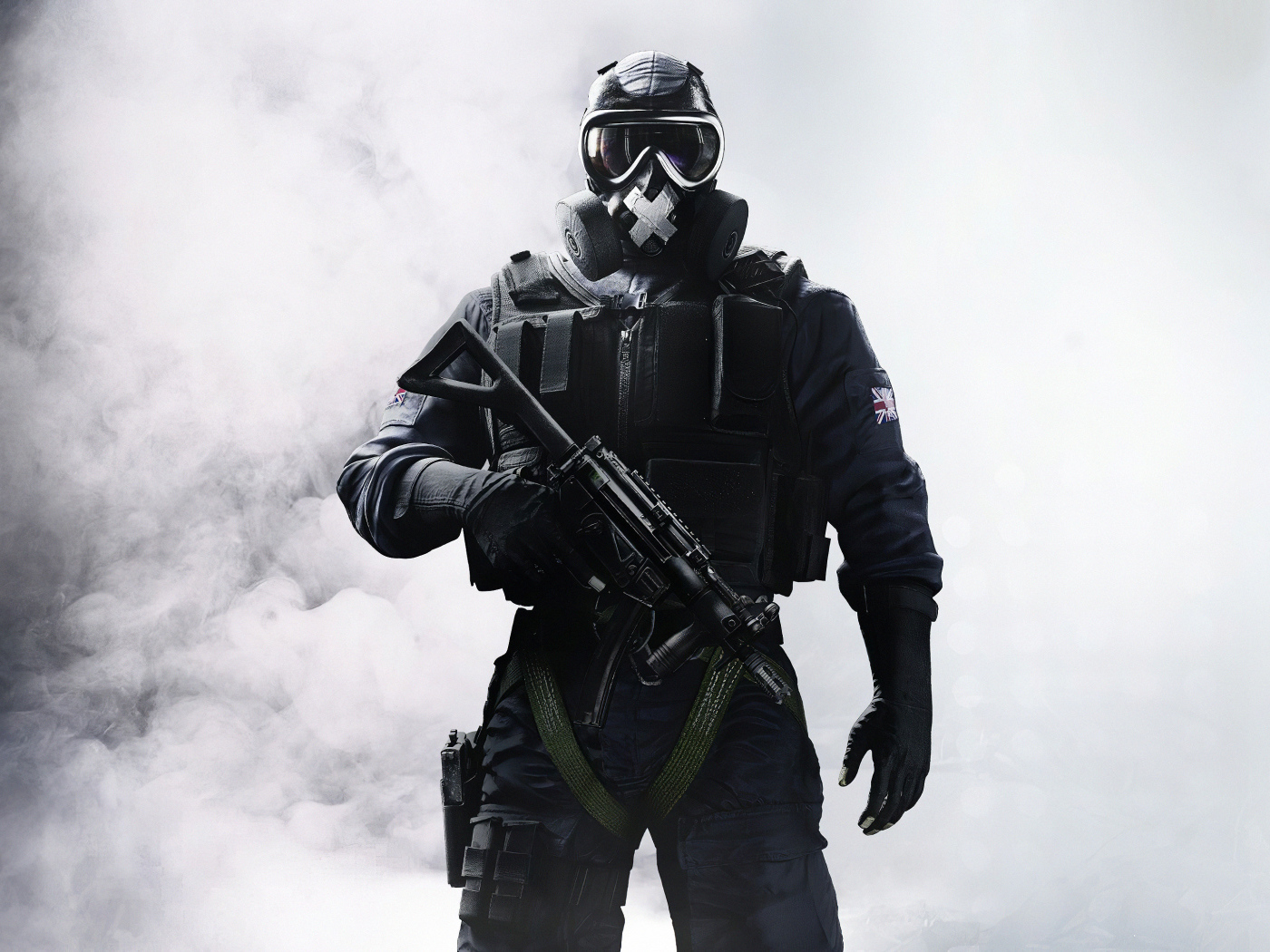 Солдат из компьютерной игры Rainbow Six Siege 