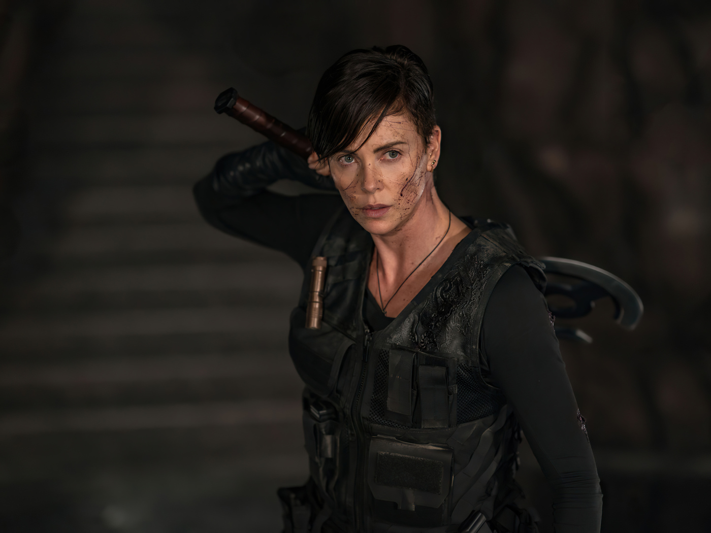 Актриса Шарлиз Терон в новом фильме Бессмертная гвардия, 2020