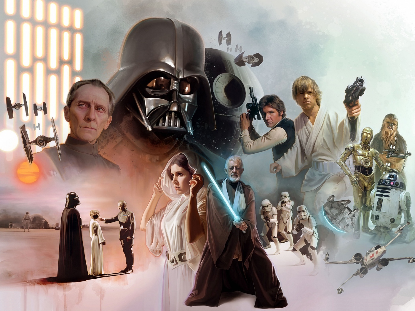 Персонажи популярного фильма Звездные войны 