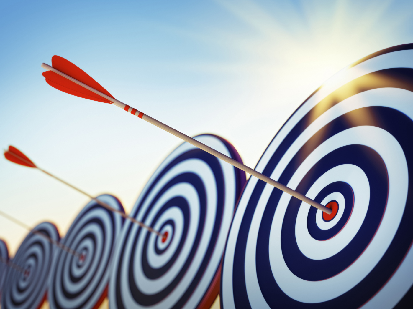 Мишени для стрельбы из лука со стрелой