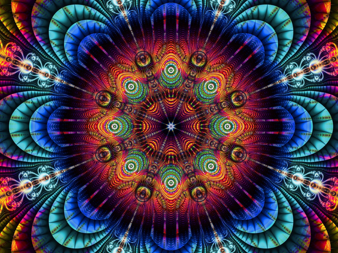 Красивый абстрактный красочный рисунок 