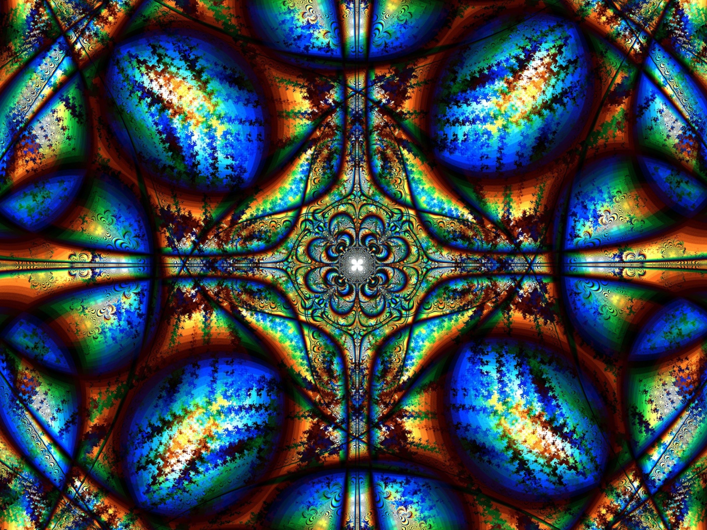 Красивый абстрактный  рисунок с калейдоскопа 