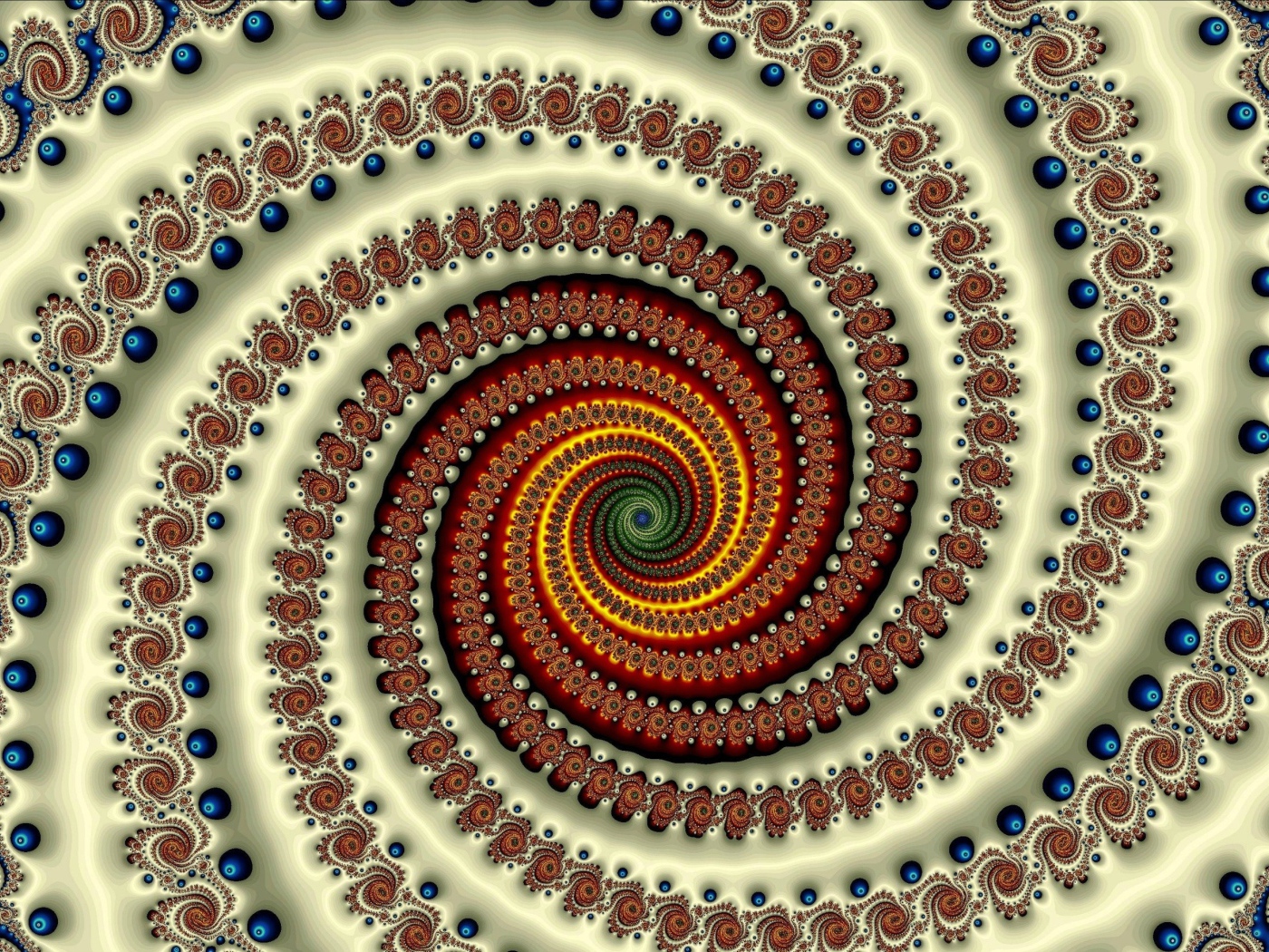 Коричневая градиентная спираль 