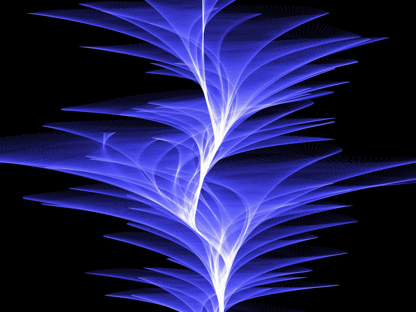 Фиолетовые волны света на черном фоне