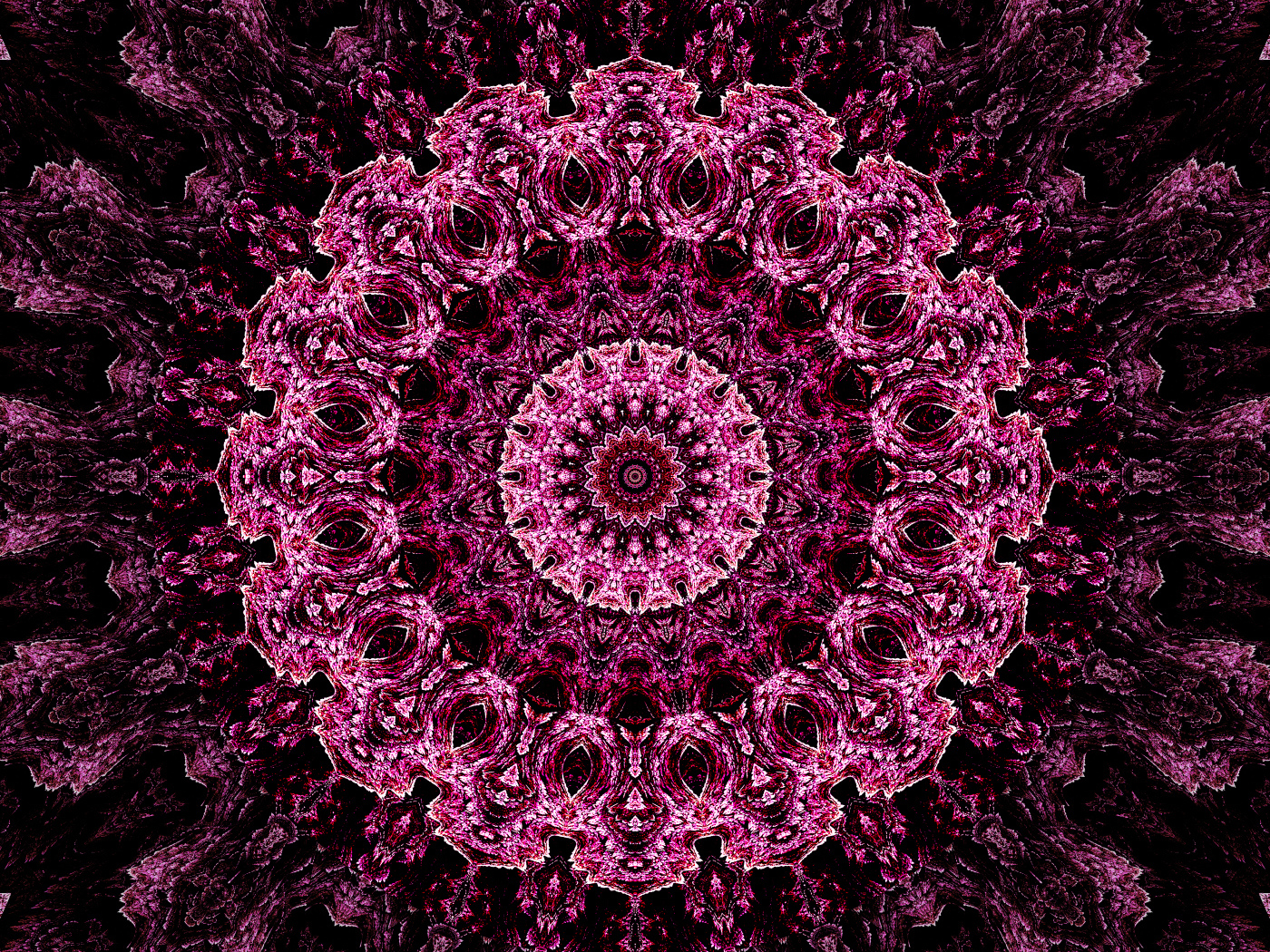 Необычный абстрактный розовый рисунок