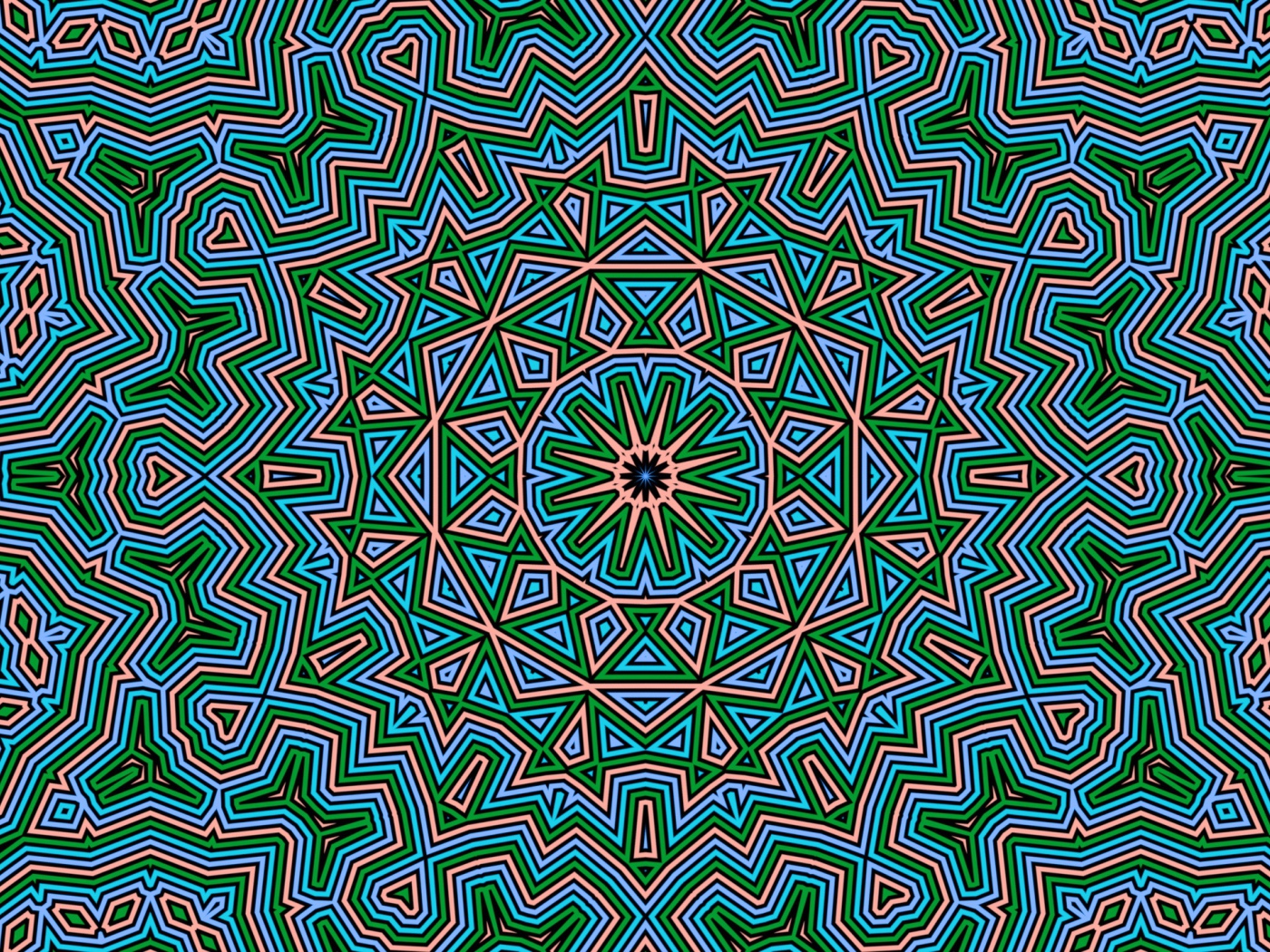 Необычный фрактальный узор 