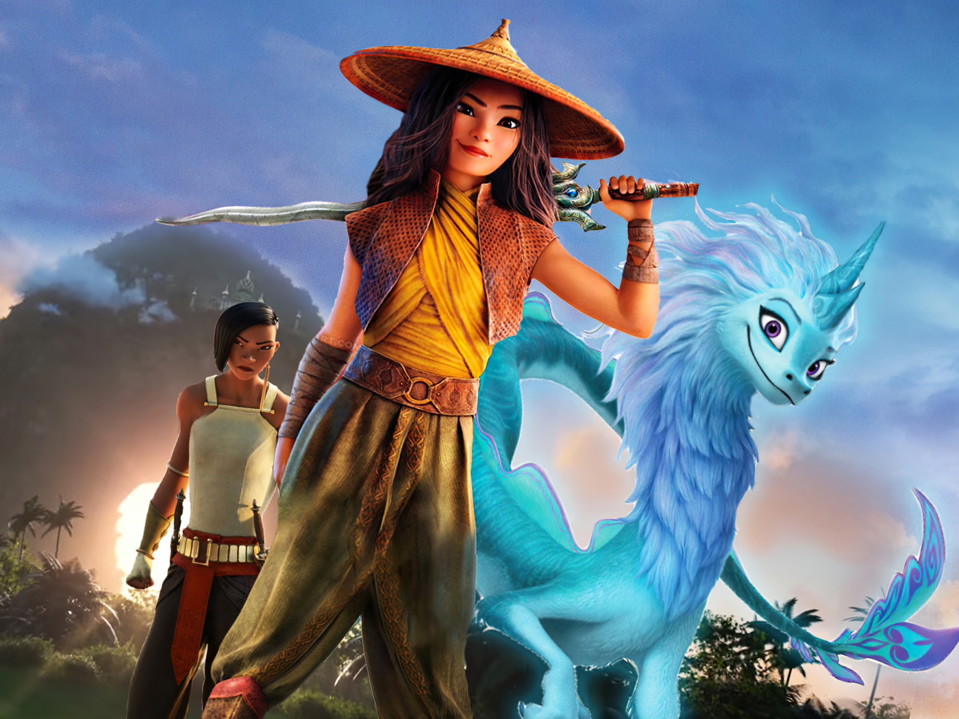 Cartoon Characters Raya and the Last Dragon, 2021