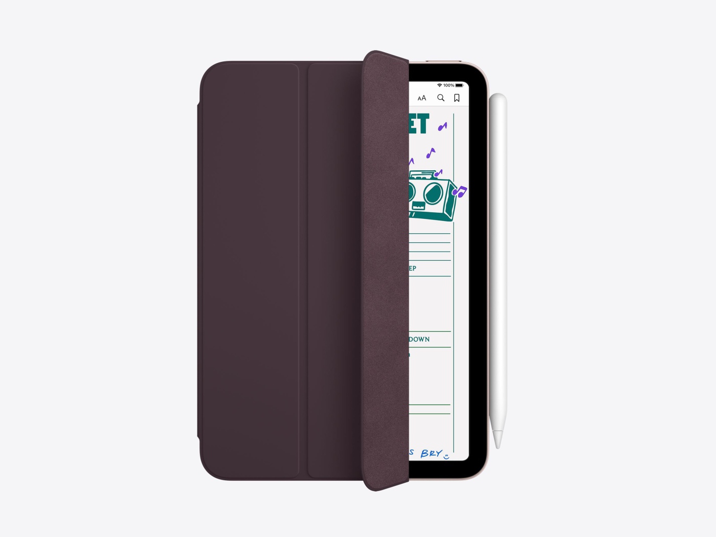 Новый iPad Mini 2021 года в кожаном чехле