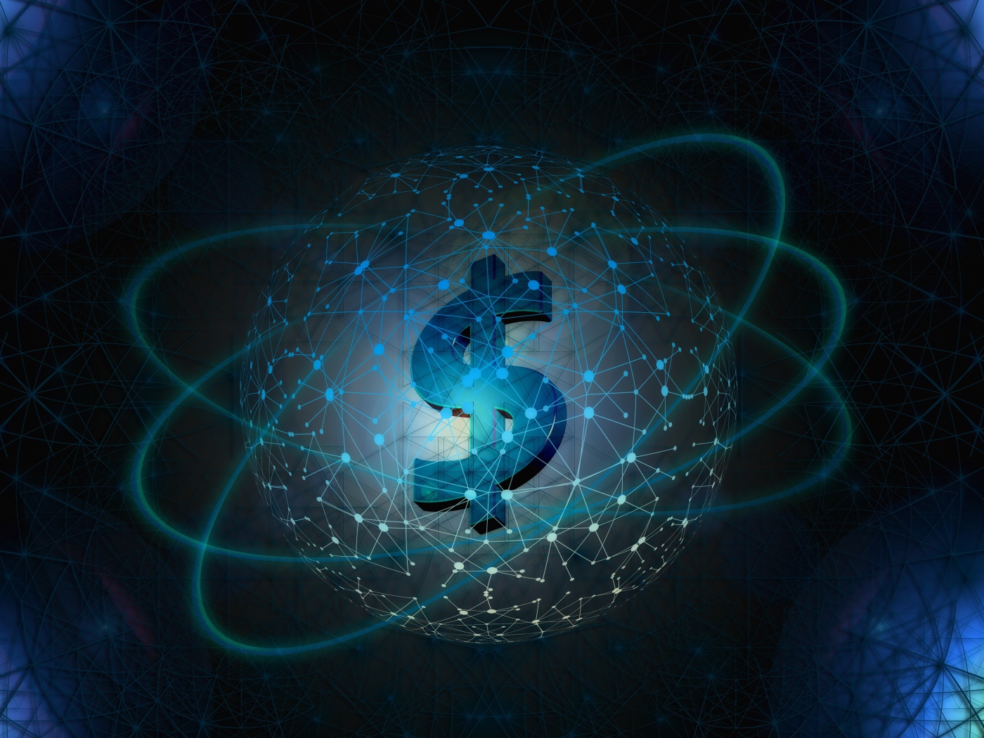 Значок доллара и всемирная паутина 