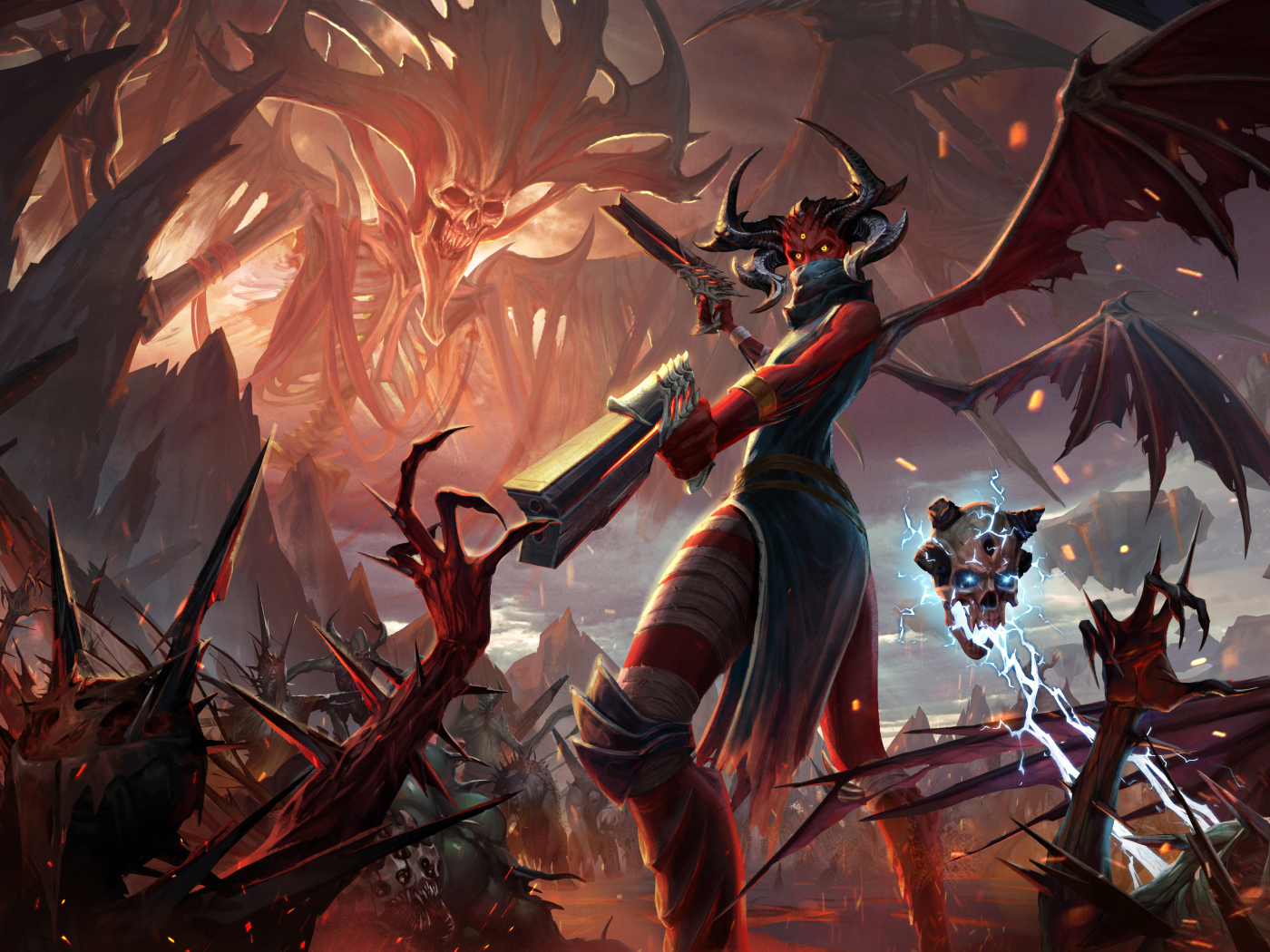 Постер компьютерной игры Metal: Hellsinger, 2021