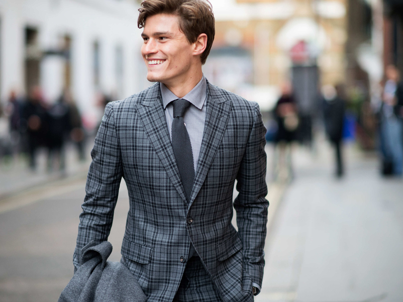 Smiling young man in suit