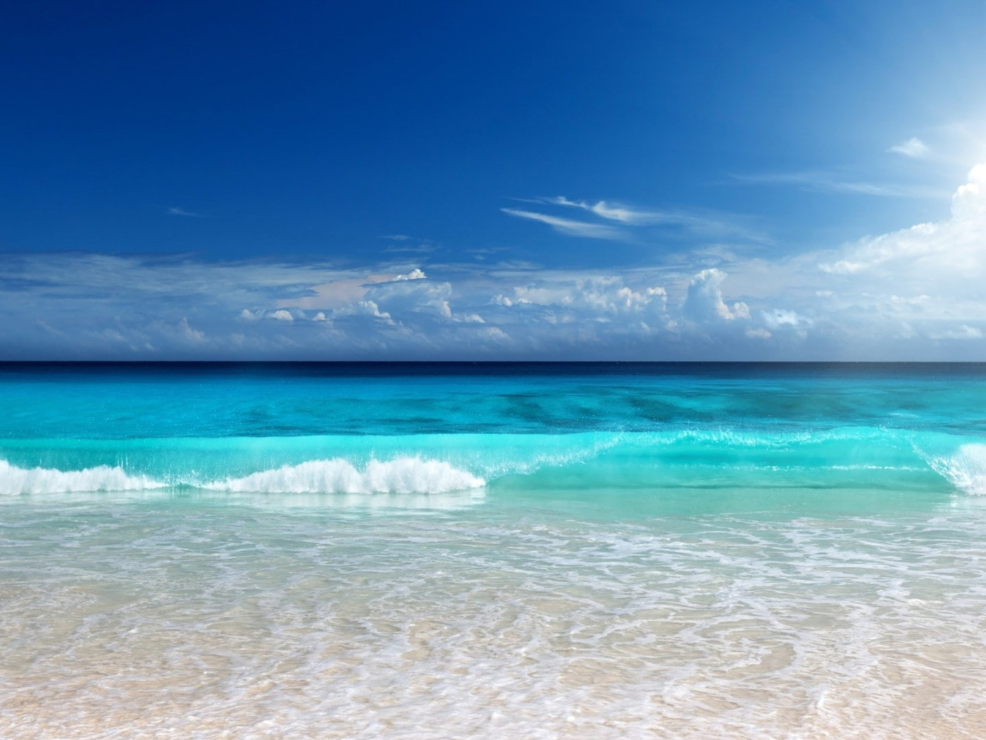 Красивый вид на морской горизонт 