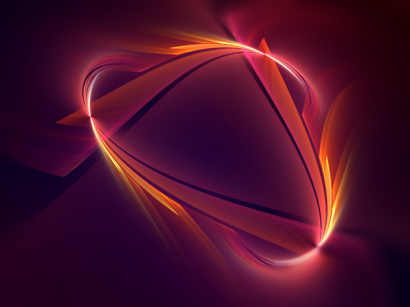 Абстрактный огненный хвост на красном фоне