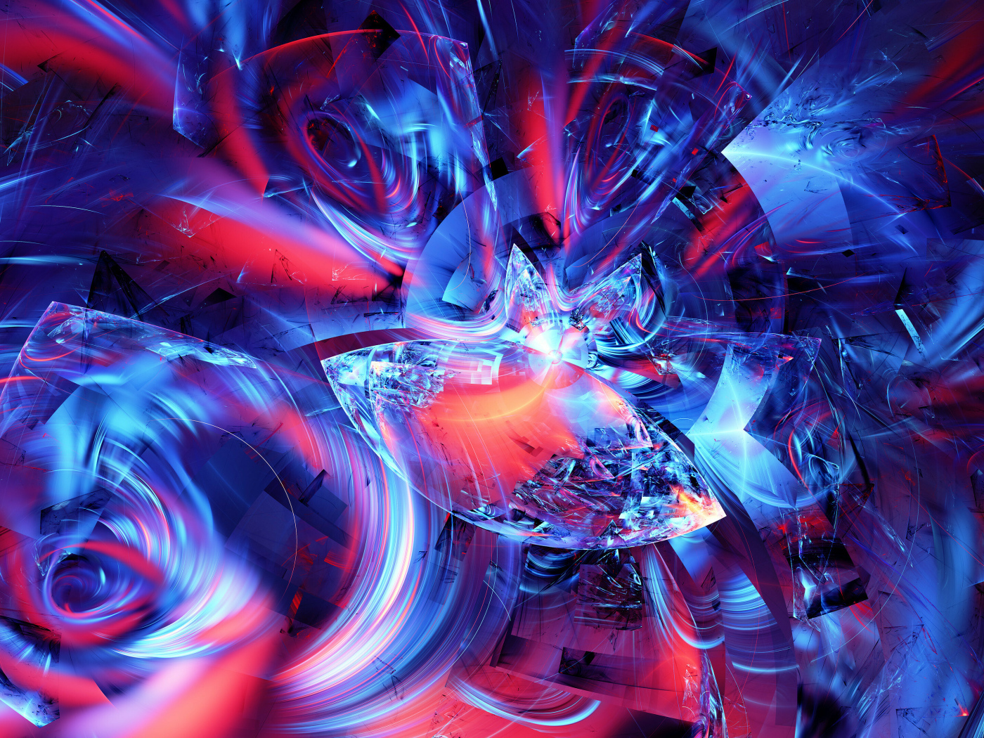 Градиентный фрактальный рисунок