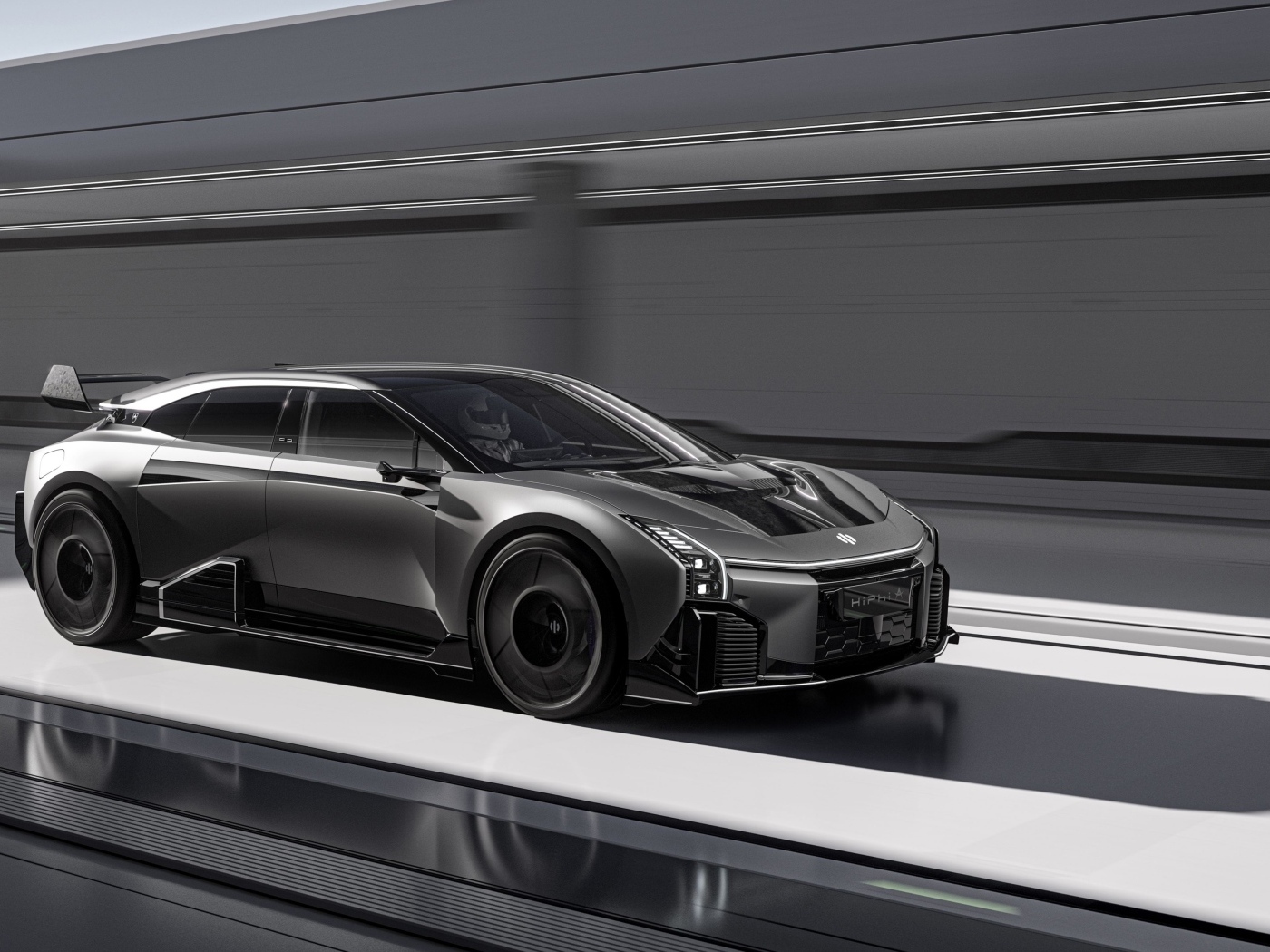 Черный автомобиль HiPhi A 2023 года