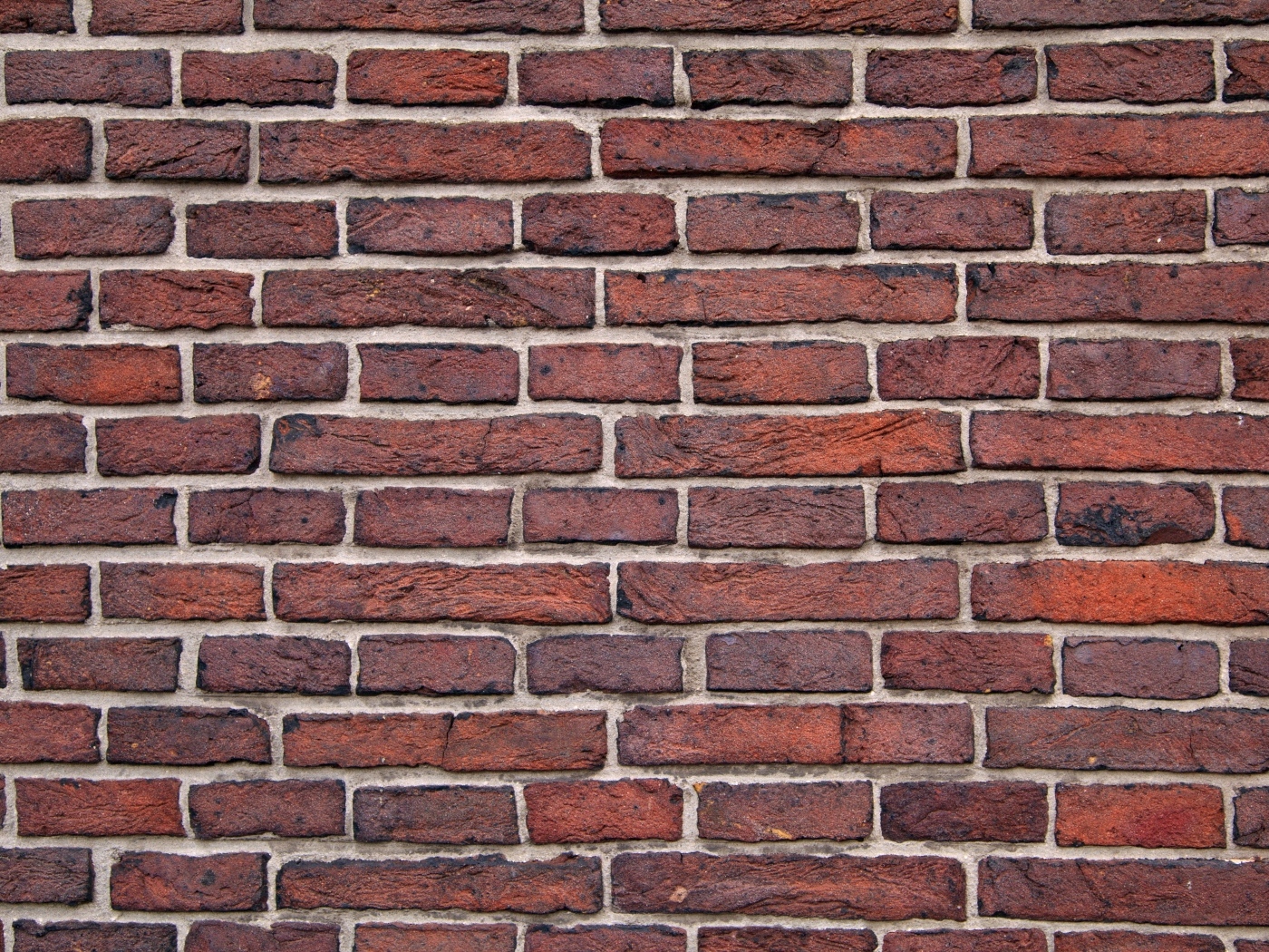 Стена из красного кирпича для фона