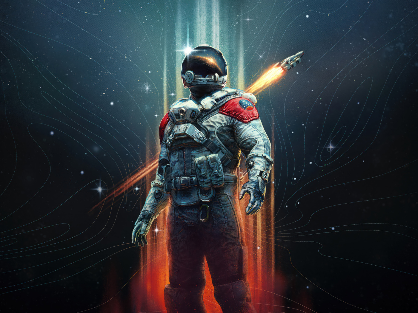 Астронавт из новой компьютерной игры Starfield