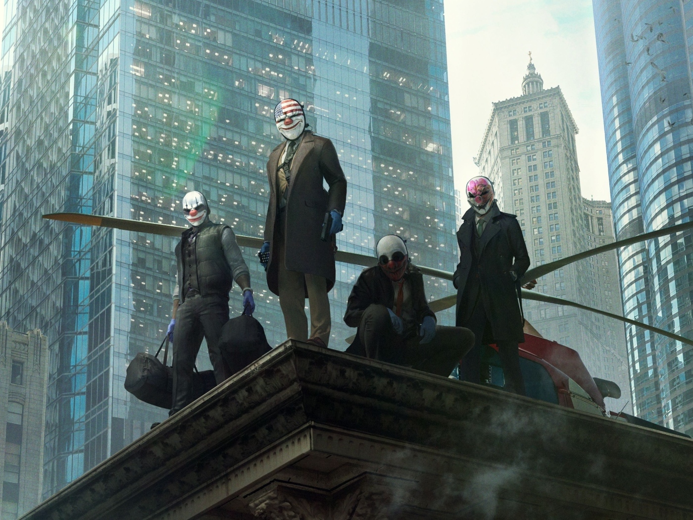 Злодеи из компьютерной игры Payday 3