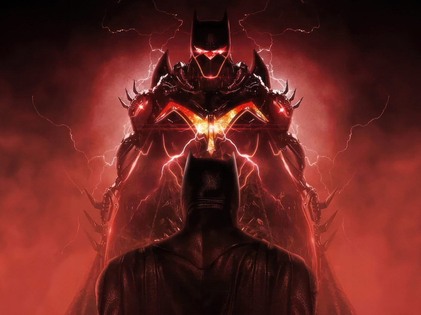 Бэтмен сражается с темными силами