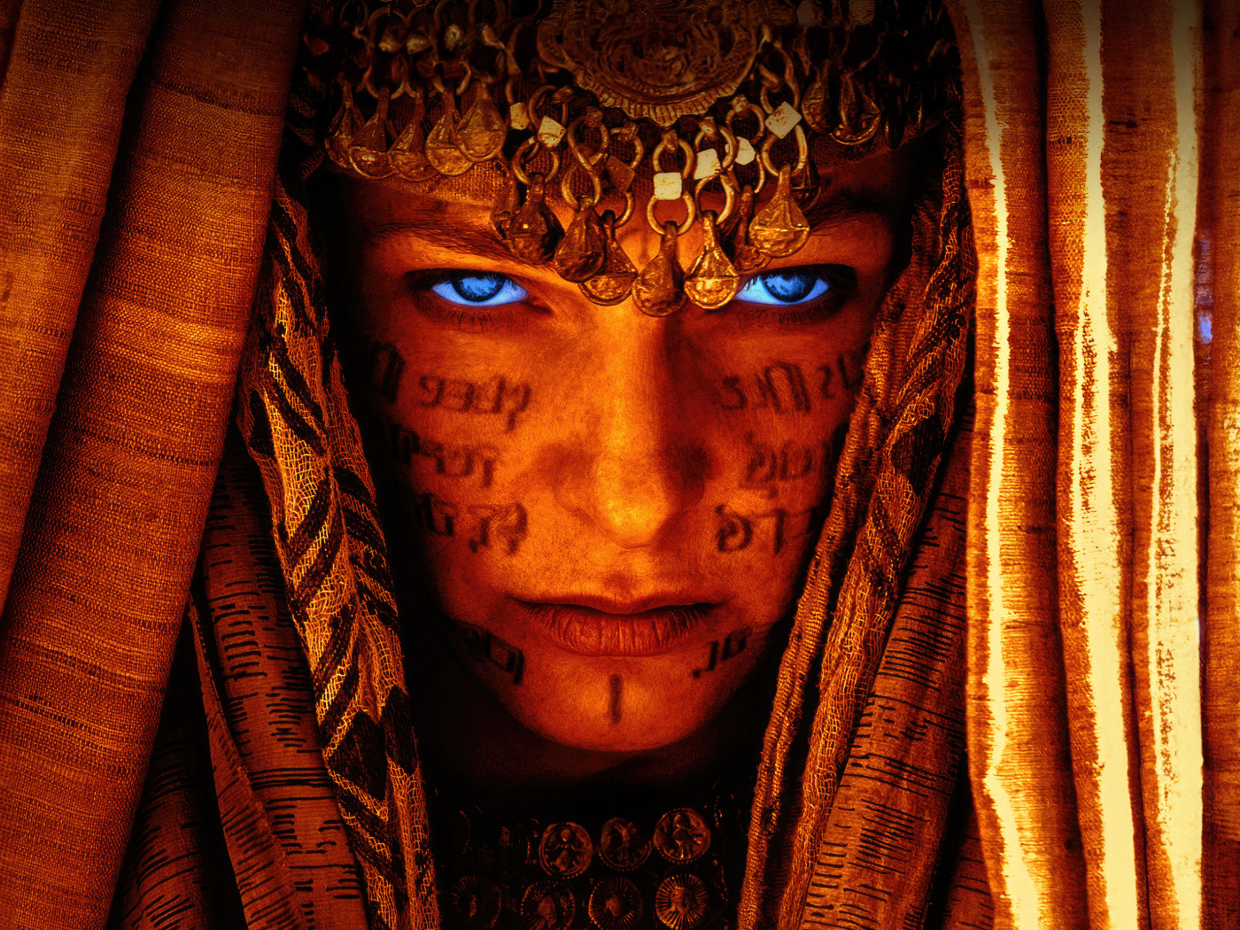 Рисунке на лице нового девушки новый фильм Дюна: Фильм второй