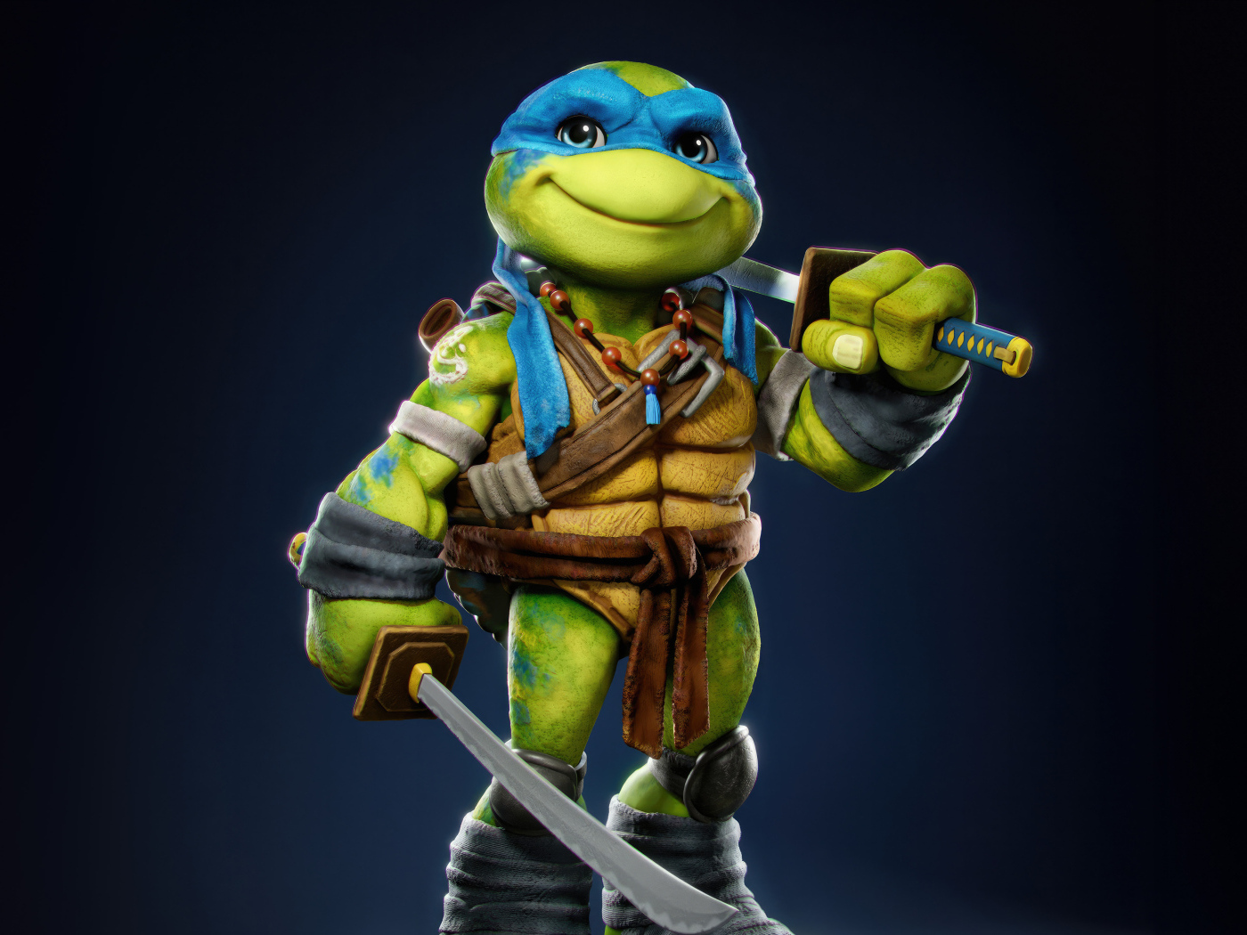 Маленький черепашка Леонардо