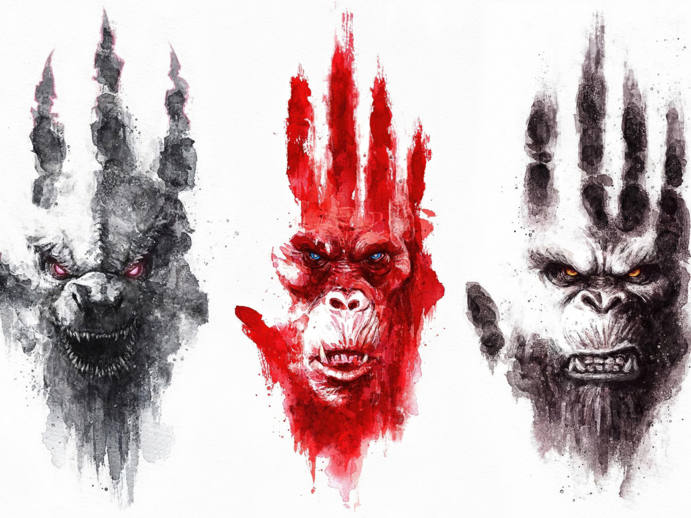 Постер нового фильма Годзилла и Конг: Новая империя, 2024