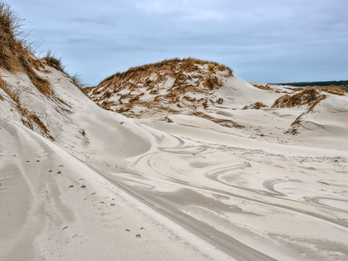 Горячий песок в дюне