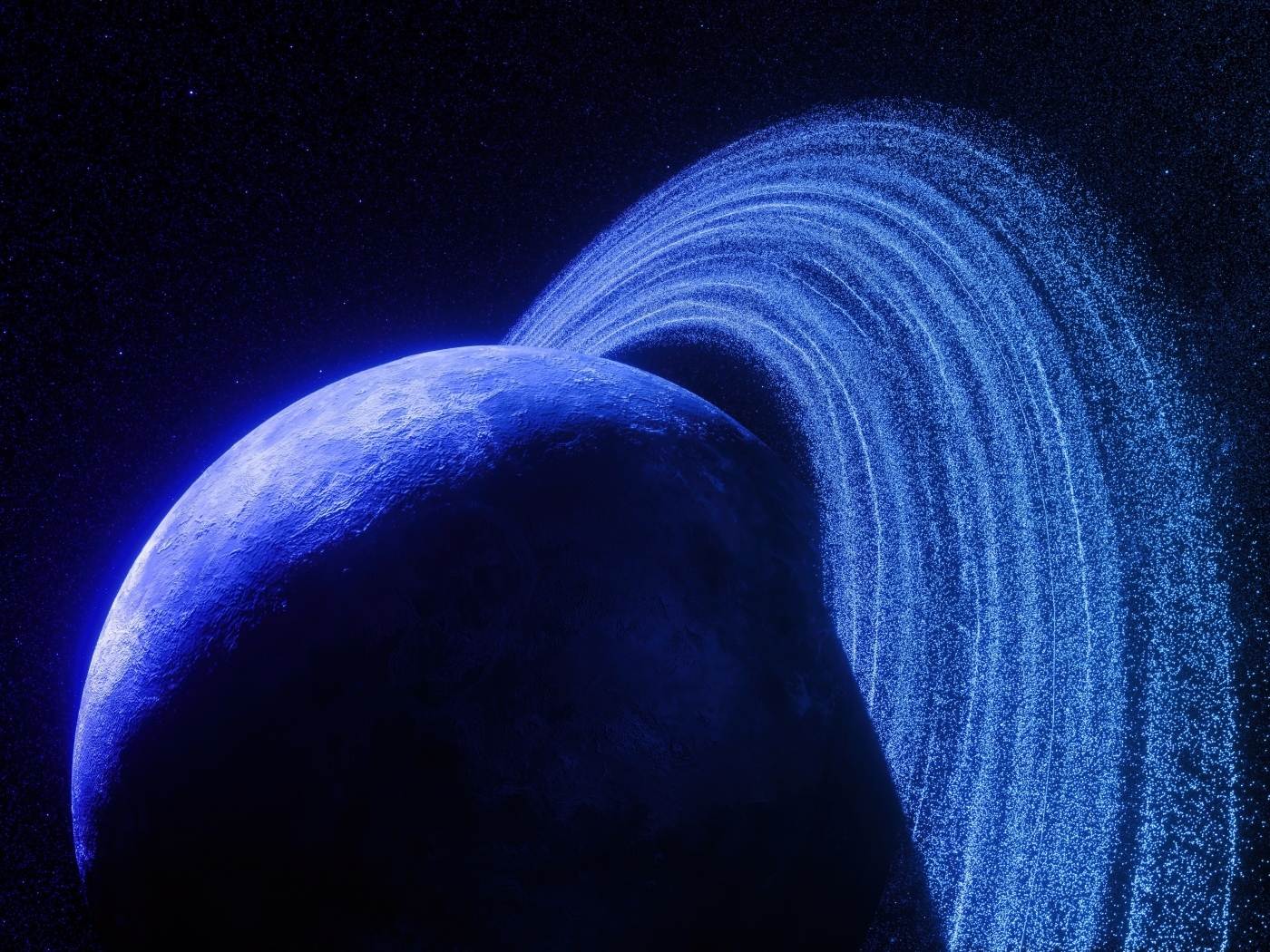 Кольца вокруг планеты Сатурн крупным планом