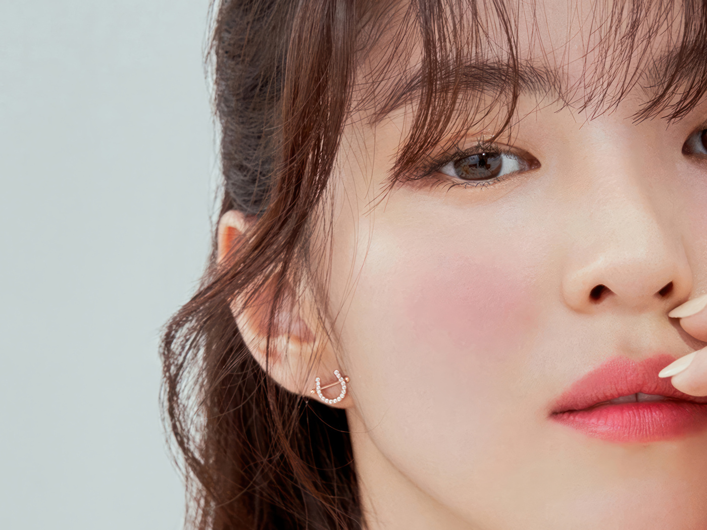 Лицо молодой актрисы Хан Со Хи