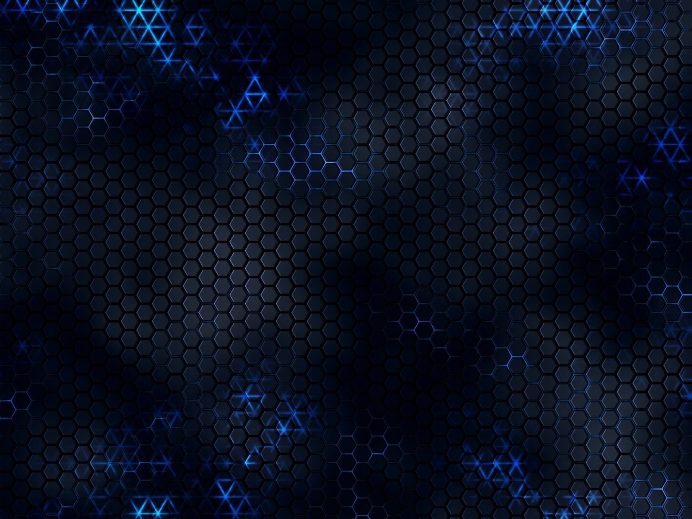 Черные соты с неоновыми вставками