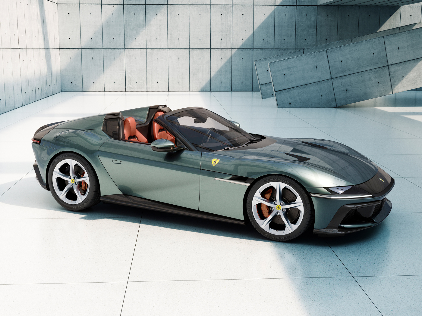 Автомобиль Ferrari 12Cilindri Spider 2024 года в здании