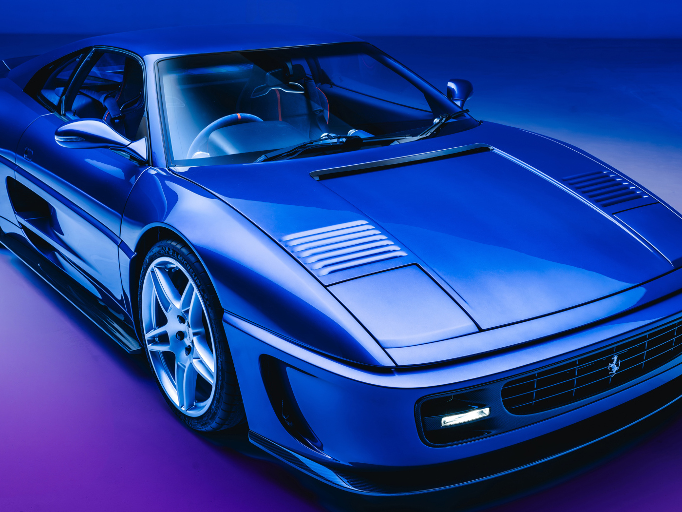 Синий автомобиль 355 by Evoluto Pininfarina 2024 года